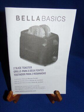 Bella Basics 2 Slice Toaster User Manual - Rev. 4 - Sensio Inc. 25 Pages
